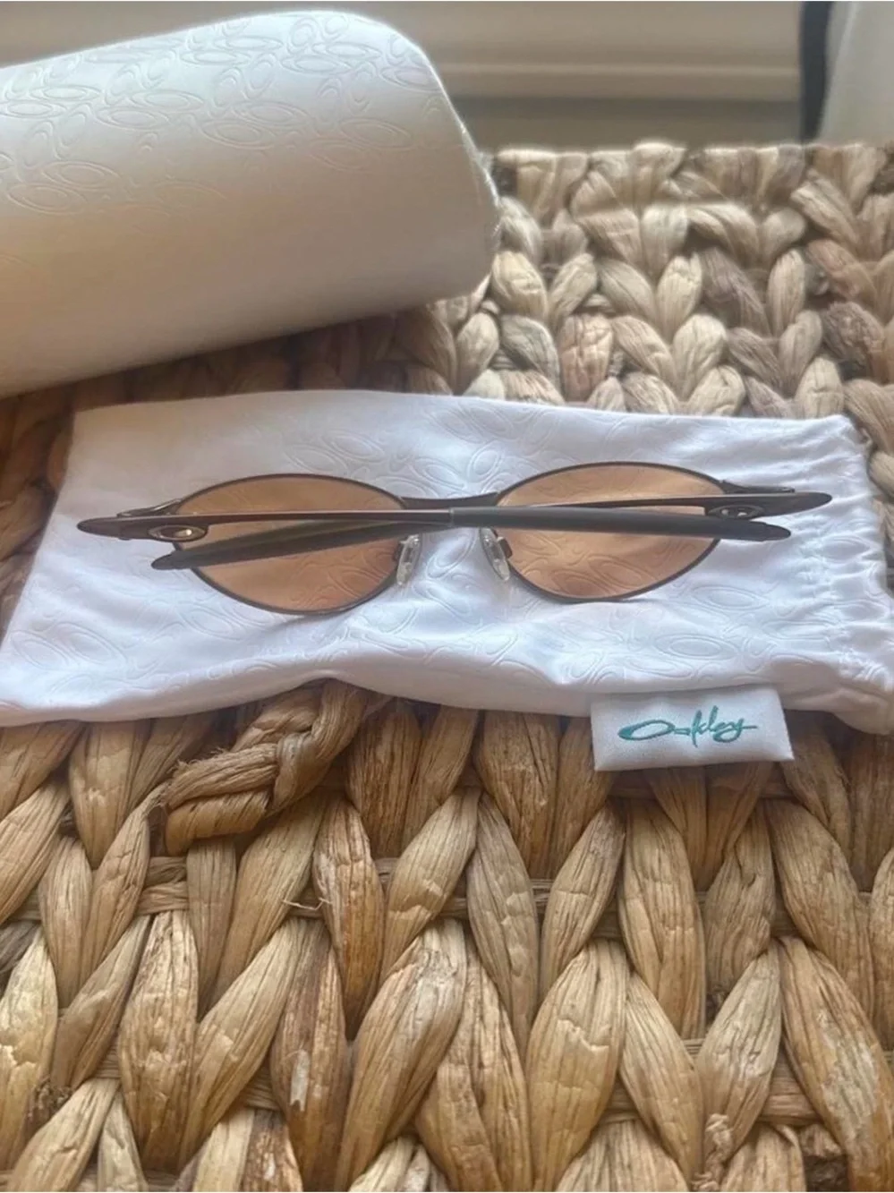 Vintage Oakley Teaspoons Sunglasses in Brown Frames with Amber Lenses